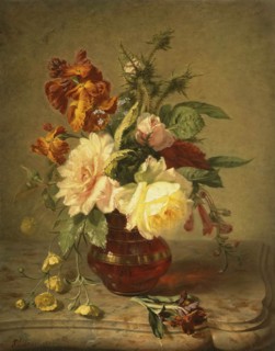 Flowers, 1856. Creator: Simon Saint-Jean.
