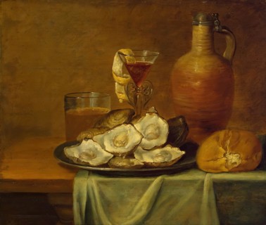 Breakfast with Oysters, 1650. Creator: Jacob Foppens van Es.