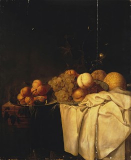 Dessert, (Fruits and Glass of Wine), 1640. Creator: Jasper Geeraards.