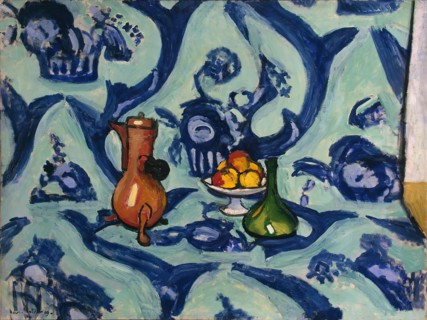 Still Life with Blue Tablecloth, 1909. Creator: Henri Matisse.