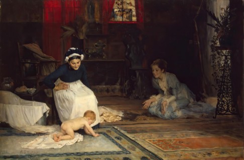In the Nursery, 1885. Creator: Albert Edelfelt.