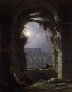 View of the Colosseum by Night, 1830. Creator: Franz Ludwig Catel.