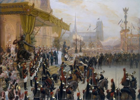 Ceremonial Reception of Nicholas II in Paris, 1896. Creator: Georges Becker.