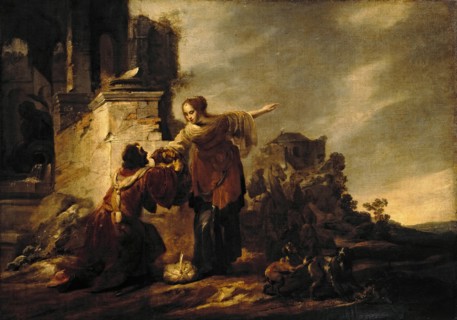 Eleazar and Rebecca at the Well, 1655. Creator: Jacob Hogers.