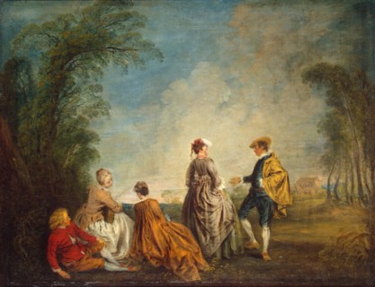 The Embarrasing Proposal, 1715. Creator: Jean-Antoine Watteau.