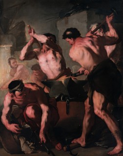 Vulcan's Forge, 1660. Creator: Luca Giordano.