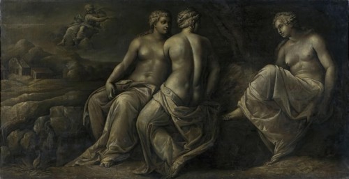 Psyche and her Sisters, 1521. Creator: Polidoro da Caravaggio.