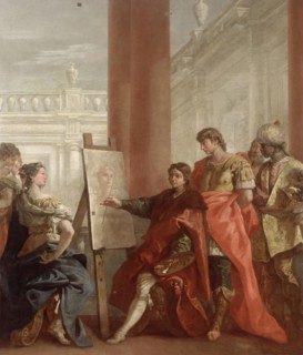 Apelles Paints Campaspa, 1713. Creator: Sebastiano Ricci.