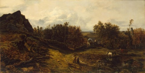 View on the Outskirts of Granville, 1833. Creator: Theodore Rousseau.