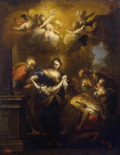 The Miracle of Roses (The Miracle of St Cita), 1651. Creator: Valerio Castello.