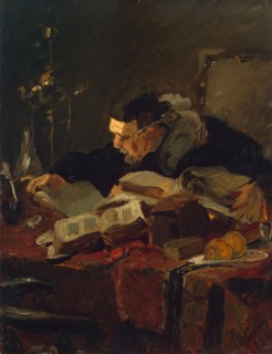 Scholar at the Table, 1866. Creator: Emile Charles Wauters.