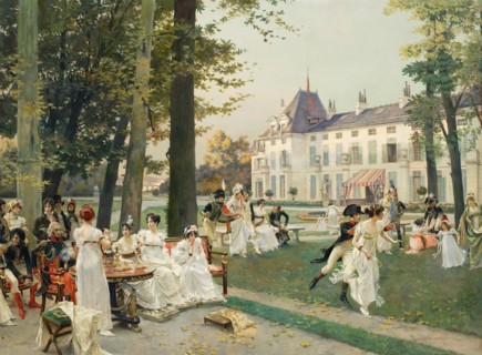 Reception at Malmaison in 1802, (1894). Creator: Francois Flameng.