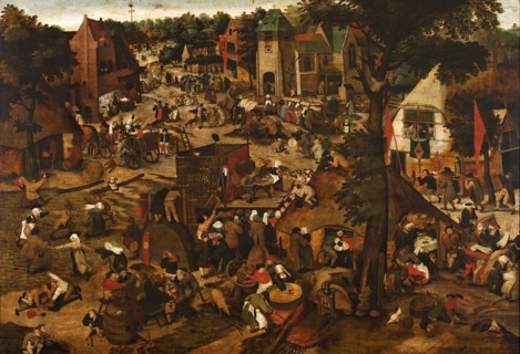 Fair with a Theatrical Presentation, 1562. Creator: Pieter Brueghel the Younger.