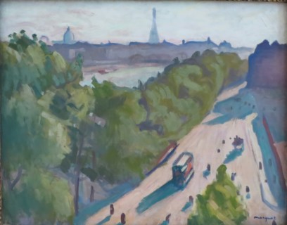 Louvre Embankment, Summer, 1906. Creator: Albert Marquet.