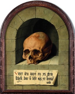 Skull in a Niche, 1550. Creator: Bartholomaeus Bruyn the Elder.
