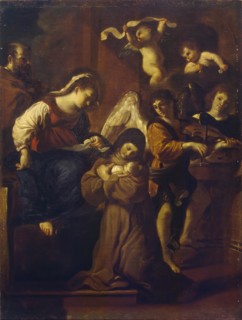 Vision of St Clare, 1618. Creator: Guercino.