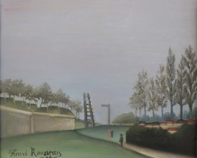 View of the Fortifications to the left of the Gate of Vanves, 1909. Creator: Henri Rousseau.
