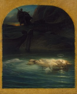 Christian Martyr Drowned in the Tiber During the Reign of Diocletian, 1853. Creator: Paul Delaroche.