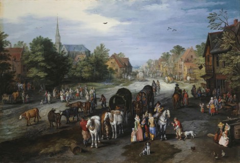 View of the Village of Schelle (Village street), 1650. Creator: Jan Brueghel the Elder.