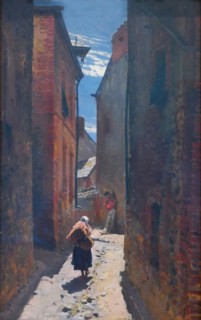 Street in an Old Town, 1873. Creator: Alphonse de Neuville.