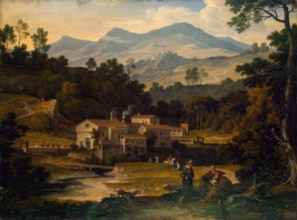Monastery of San Francesco di Civitella in the Sabine Mountains, 1812. Creator: Joseph Anton Koch.