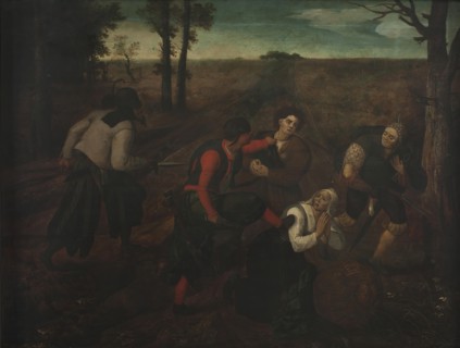 Peasants Being Attacked by Bandits, 1550. Creator: Pieter Bruegel the Elder.