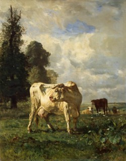 Cows in the Field, 1852. Creator: Constant Troyon.