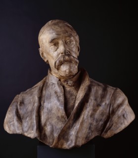 Bust of George Frederic Watts, R.A., 1889. Creator: Alfred Gilbert.