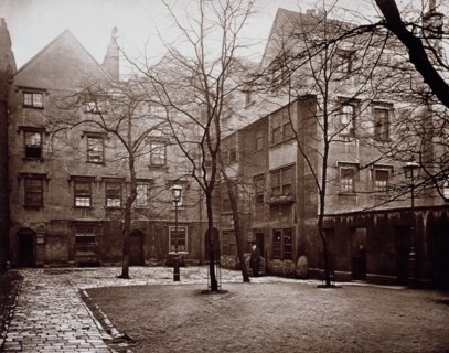 Barnard's Inn, the Inner Courtyard, 1878-1879. Creator: Henry Dixon & Son.
