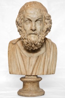 Cast of Bust of Homer, (2nd century BC), (4th century BC), (1816?). Creator: Unknown.
