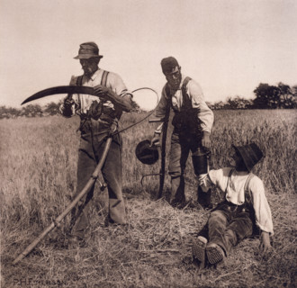 In the Barley Harvest, 1890. Creator: Peter Henry Emerson.