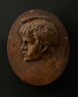 Cast of the head of a non-Roman auxiliary with large nose. Creator: Unknown.