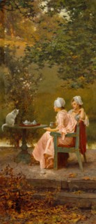 Good Friends, 1887. Creator: Marcus Stone.