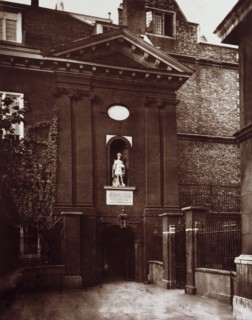 Christ's Hospital, entrance from Christ Church Passage, c1879. Creator: Henry Dixon & Son.