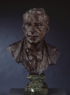 Bust of Walter Sickert, R.A., 1925. Creator: Francis Derwent Wood.