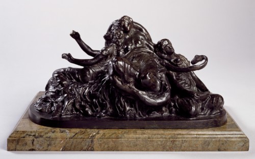 Sketch model for group of figure in the painting 'The Garden of Hesperides', 1892. Creator: Frederic Leighton.