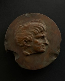 Cast of left profile of Emperor Trajan. Creator: Unknown.