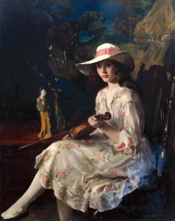 Portrait of Miss Anne Harcourt, 1921. Creator: George Harcourt.