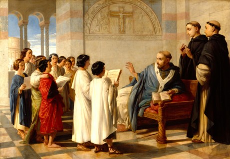 St Gregory teaching his Chant, 1845. Creator: John Rogers Herbert.