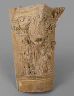 Cast of half of composite capital from east side of passageway, late 18th century-early 19th century Creator: Unknown.