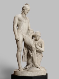 Wounded Warrior, 1860s. Creator: John Gibson.
