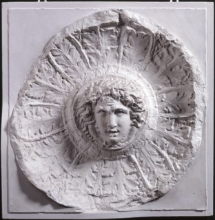 Cast of patera (libation bowl) with Medusa head from frieze, late 18th or early 19th century. Creator: Unknown.