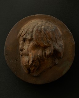 Cast of old Dacian with long hair and beard. Creator: Unknown.