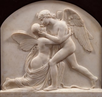 Cupid and Psyche, (1859?). Creator: John Gibson.