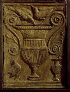 Cast of proper left side of grave altar of M. Antonius Alexander, late 18th or early 19th century. Creator: Unknown.