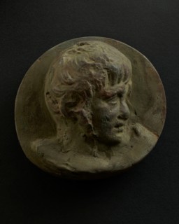 Cast of head of clean-shaven Roman legionary without helmet. Creator: Unknown.
