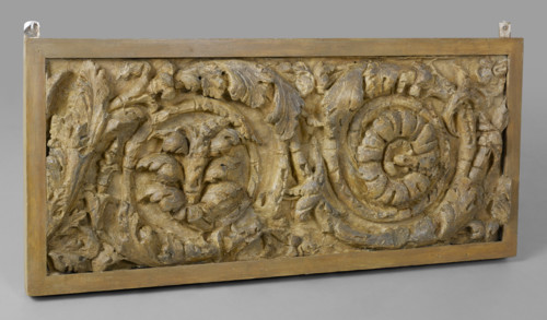 Cast of a scrolling acanthus frieze, late 18th century-early 19th century. Creator: Unknown.
