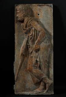 Cast of eponymous hero/magistrate from East frieze of Parthenon (figure 46 of Slab VI), 19th cent. Creator: Unknown.