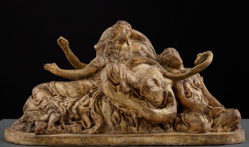 Sketch model for group of figure in the painting 'The Garden of Hesperides', 1892. Creator: Frederic Leighton.