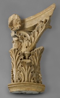 Cast of one quarter of Corinthian capital (no. 8), late 18th century-early 19th century. Creator: Unknown.